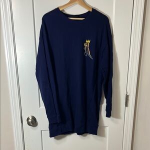 SPRZNY Jean Michel Basquiat navy long sweatshirt